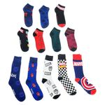 Caja con 12 Pares de Calcetines Diseño Marvel Talla 40