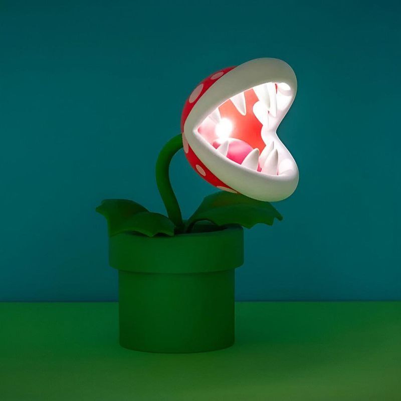 Lámpara Decorativa Planta Piraña Mario Bros