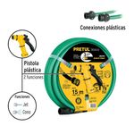 Combo Manguera 3 Capas 0.5 Plg x 15 M con Pistola