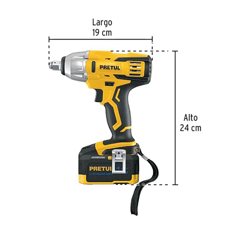 Llave de Impacto Inalámbrica 1/2 Plg 20 V