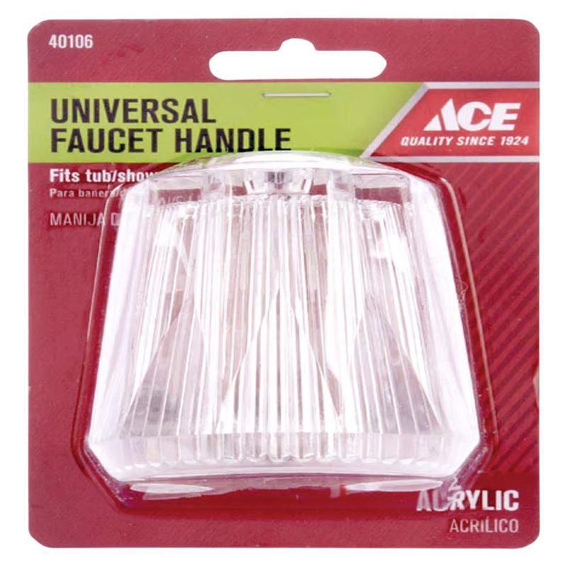 Manija Tipo Pomo Acrílico Transparente