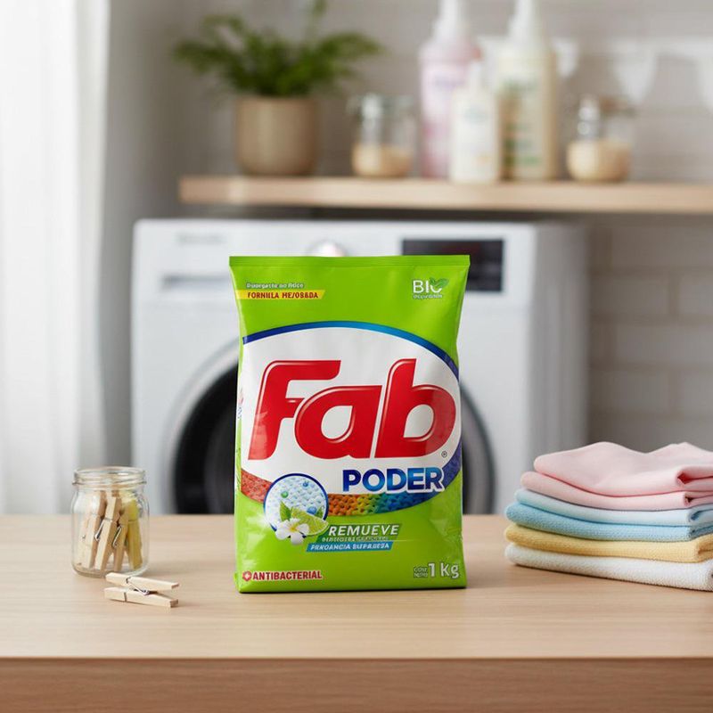 Detergente En Polvo Antibacterial 1 Kg