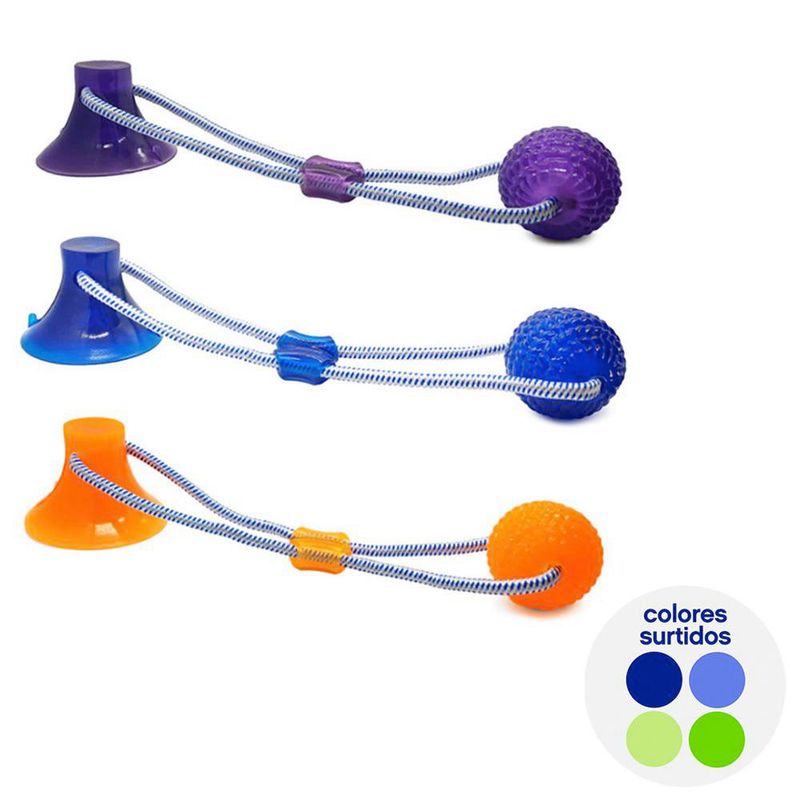 Juguete de Pelota y Lazo Press & Pull Colores Surtidos