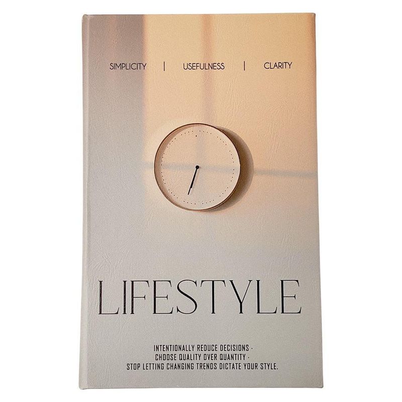 Set de Libros Cajas Decorativas Beige y Gris 2 Piezas