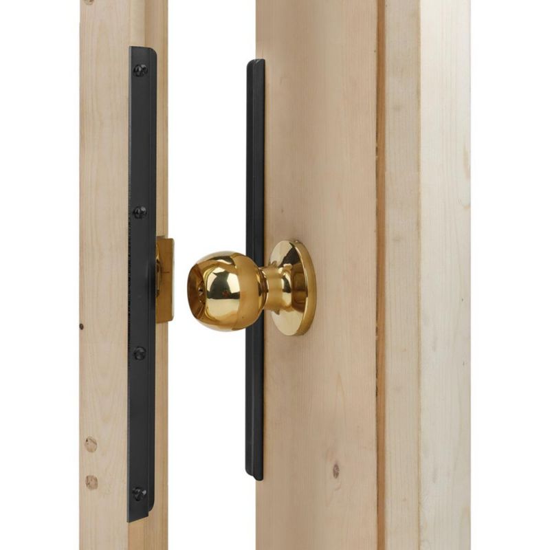 Protector de Cerradura para Puerta Negro