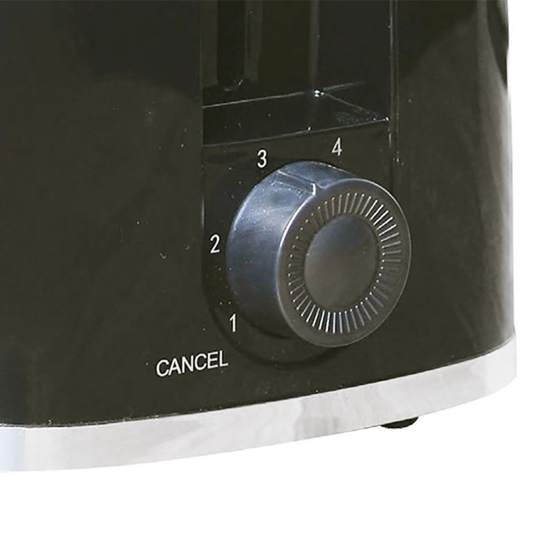 Tostador Negro de 2 Ranuras 600 W