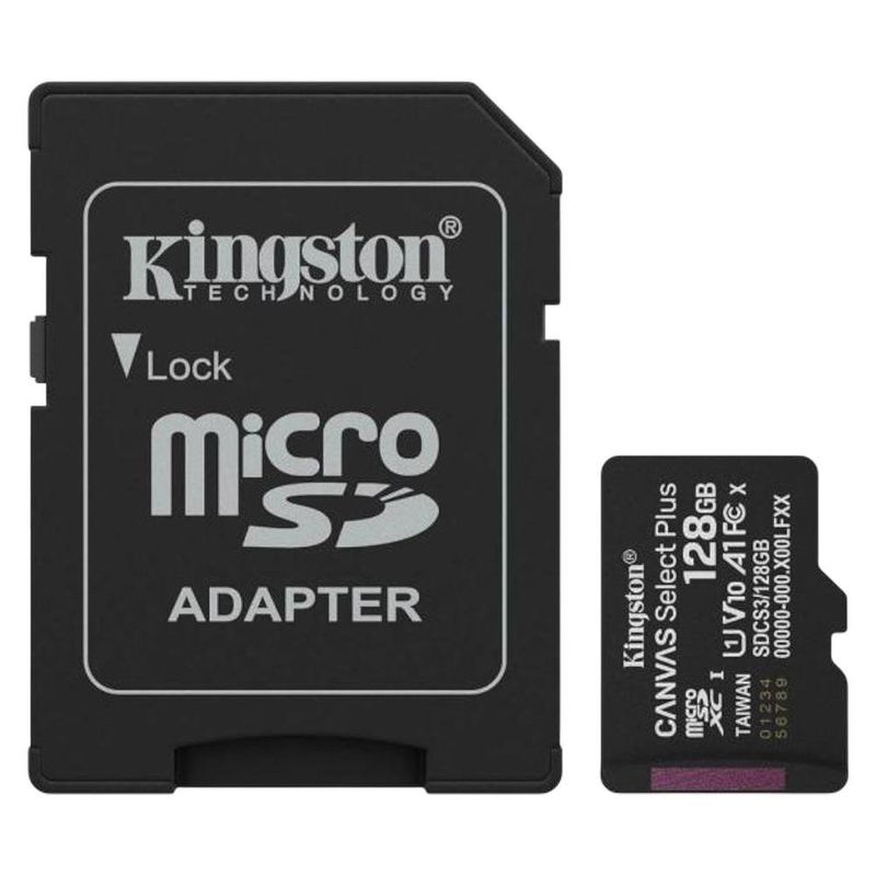 Tarjeta MicroSDXC 128GB con Adaptador Tipo SD