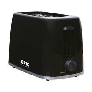 Tostador Negro de 2 Ranuras 600 W