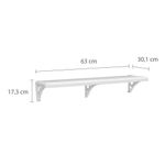 Repisa Multiuso Blanca 60 x 30 cm