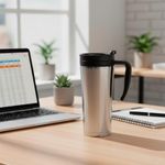 Vaso Térmico Personal de Acero Inoxidable con Asa 480 Ml