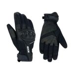 Guantes para Motociclista de Cuero Negro Talla XL
