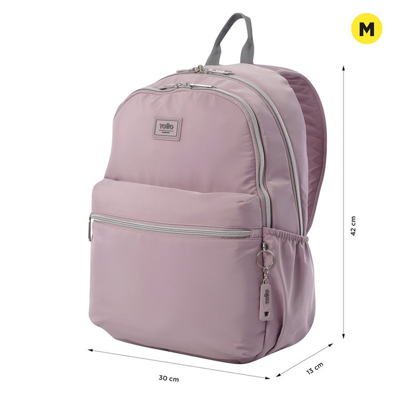 Mochila Compacta Rosada Aynatto