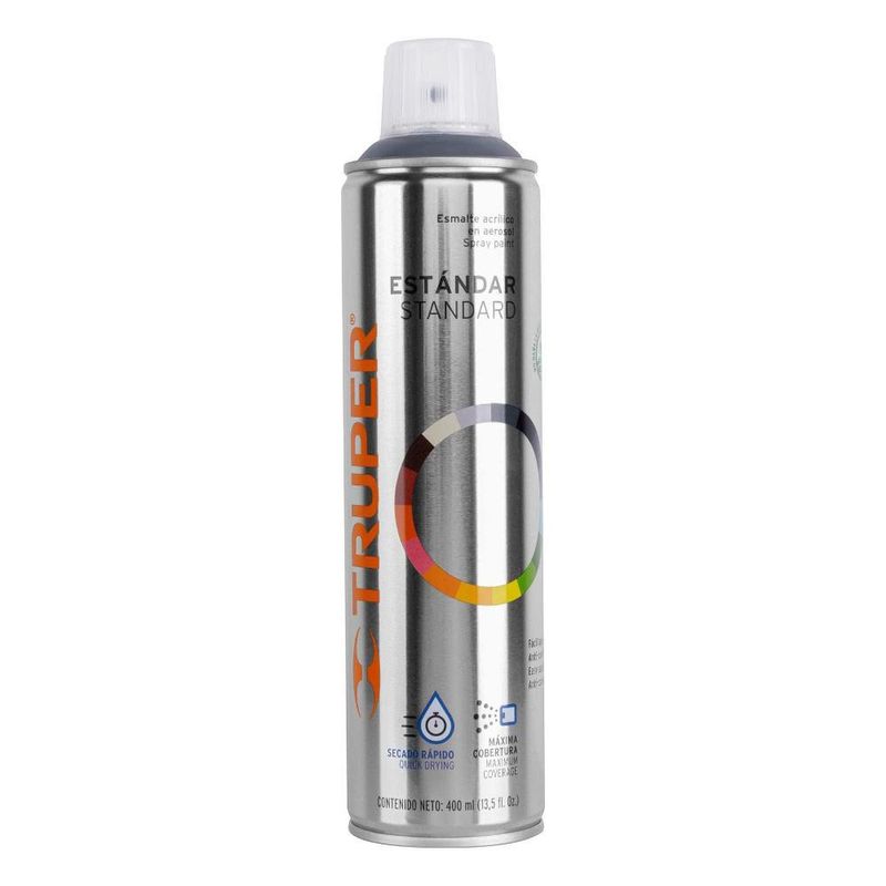 Pintura en Spray Color Gris Acero de 400 Ml