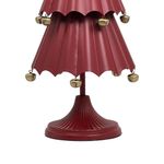 Árbol Decorativo Navideño Rojo con Esferas Doradas