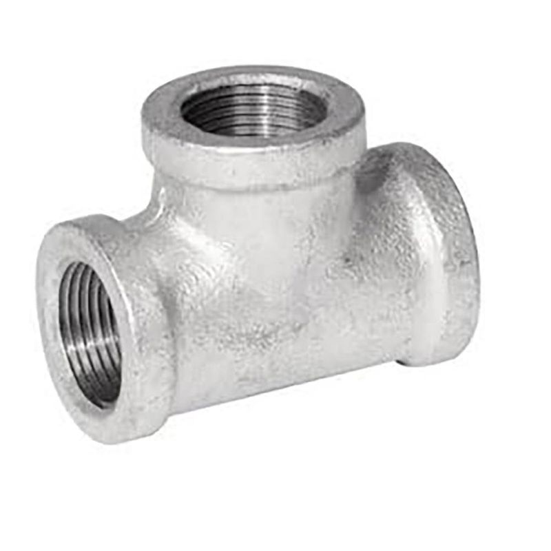 Te "T" de Acero Galvanizado 2 Plg con Rosca