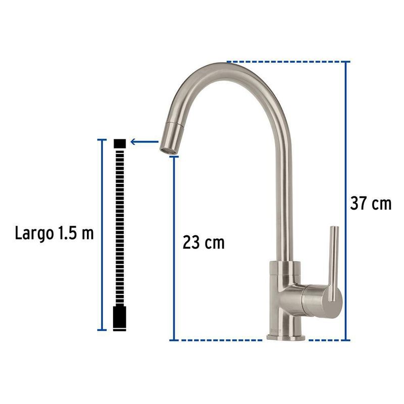 Monomando Cocina Ganzo Element - Foset