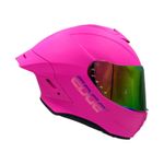 Casco Integral Rosado para MotociclistaTalla L