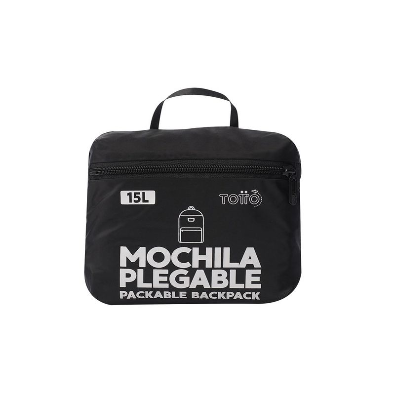 Mochila Plegable Negra Xingu