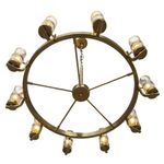 Candelabro Decorativo Dorado 10 Luces