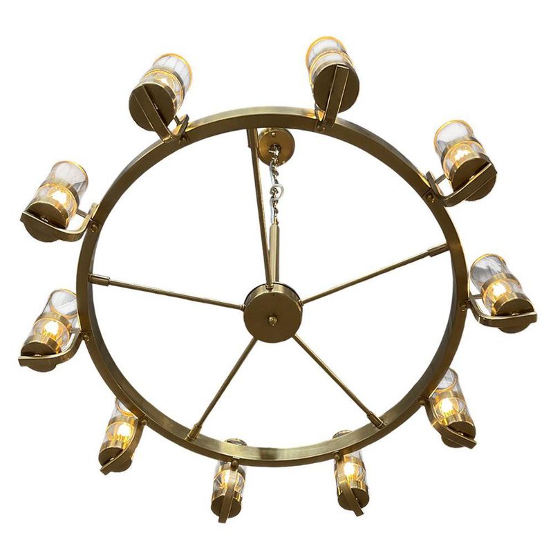 Candelabro Decorativo Dorado 10 Luces
