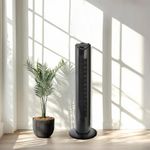 Ventilador de Torre con Oscilación Negro 28 Plg