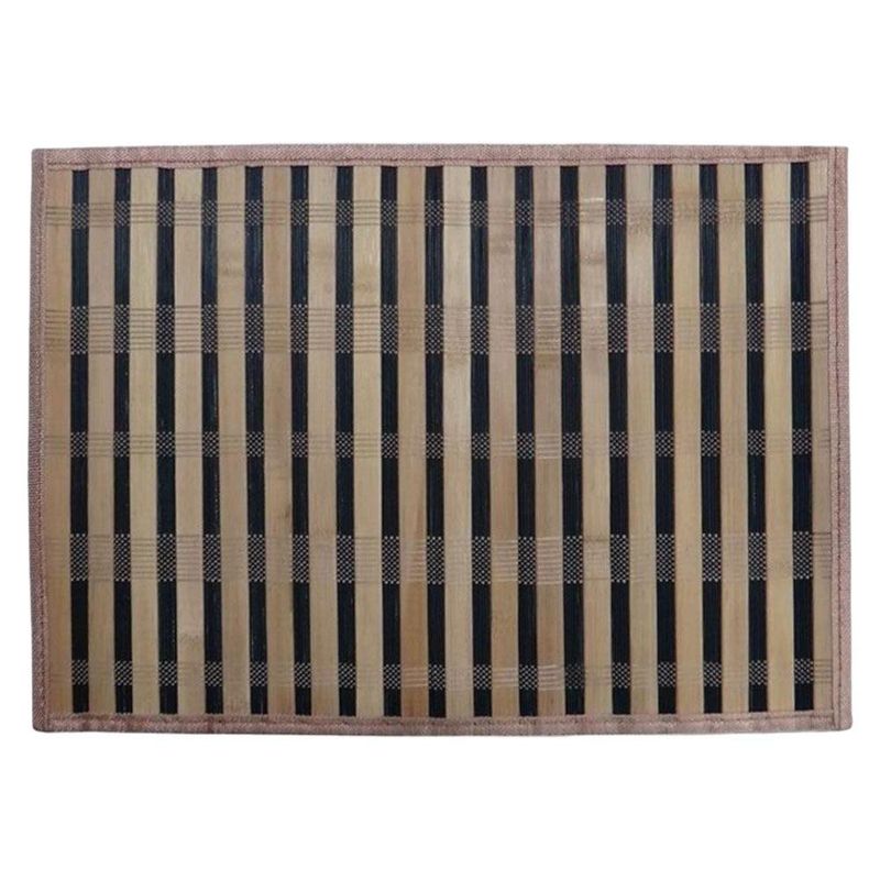 Individual de Bamboo Natural con Negro 30X45 Cm