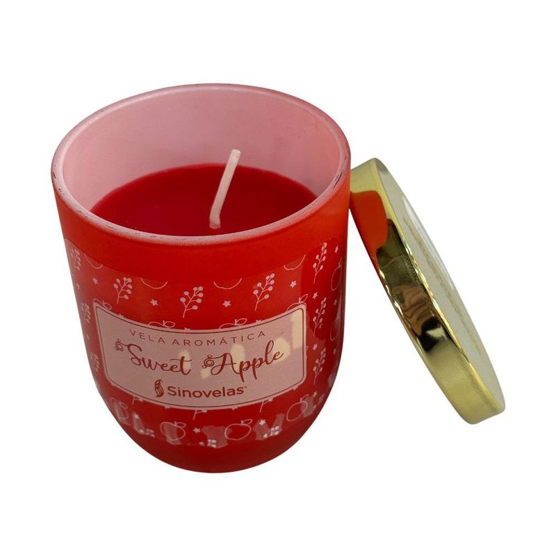 Vela en Tarrito Rojo Sweet Apple Aromática