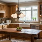 Lámpara Colgante Diseño Hojas 5 Luces 60 W