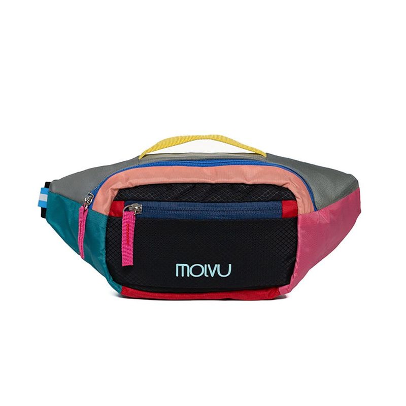 Cangurerita Deportiva Molvu de 1.5 L para Running y Uso Diario Color Negro y Rosa