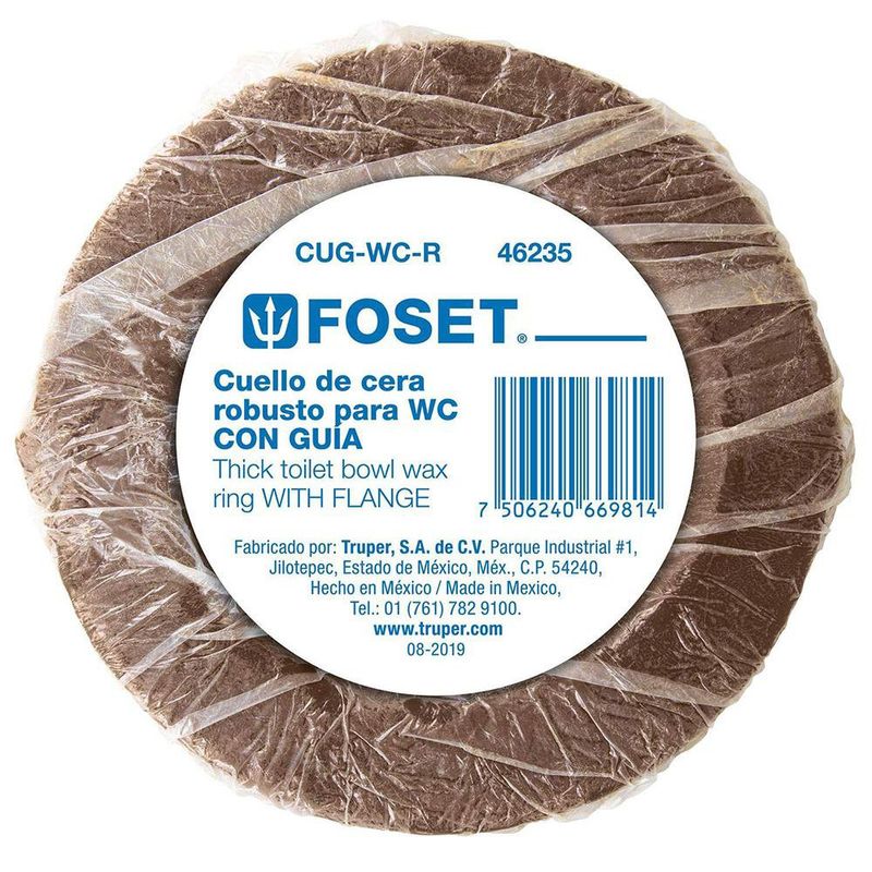 Cuello de Cera para Inodoro Robusto con Guía