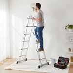 Escalera de Aluminio Multi-Posiciones de 11 Pies