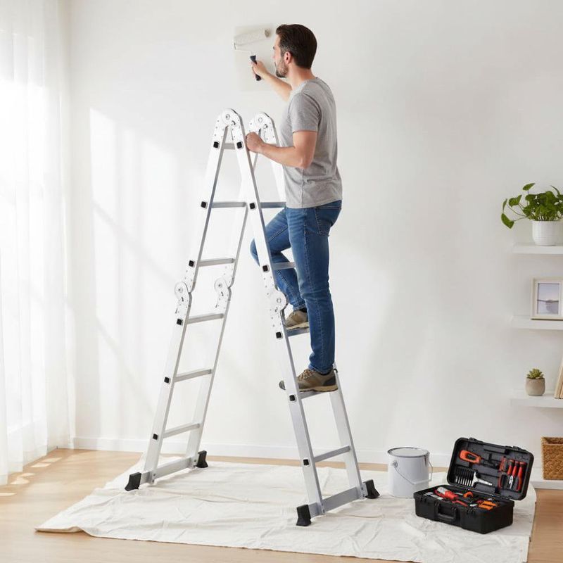 Escalera de Aluminio Multi-Posiciones de 11 Pies