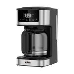 Cafetera Digital Programable con Jarra de Vidrio de 12 Tazas Color Negro