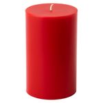 Vela Cilíndrica Alta Roja con Aroma