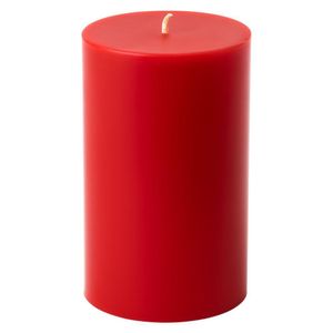 Vela Cilíndrica Alta Roja con Aroma