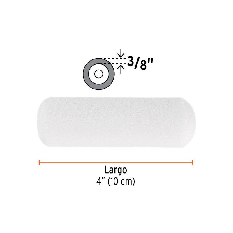 Repuesto de Rodillo de Espuma para Pintura