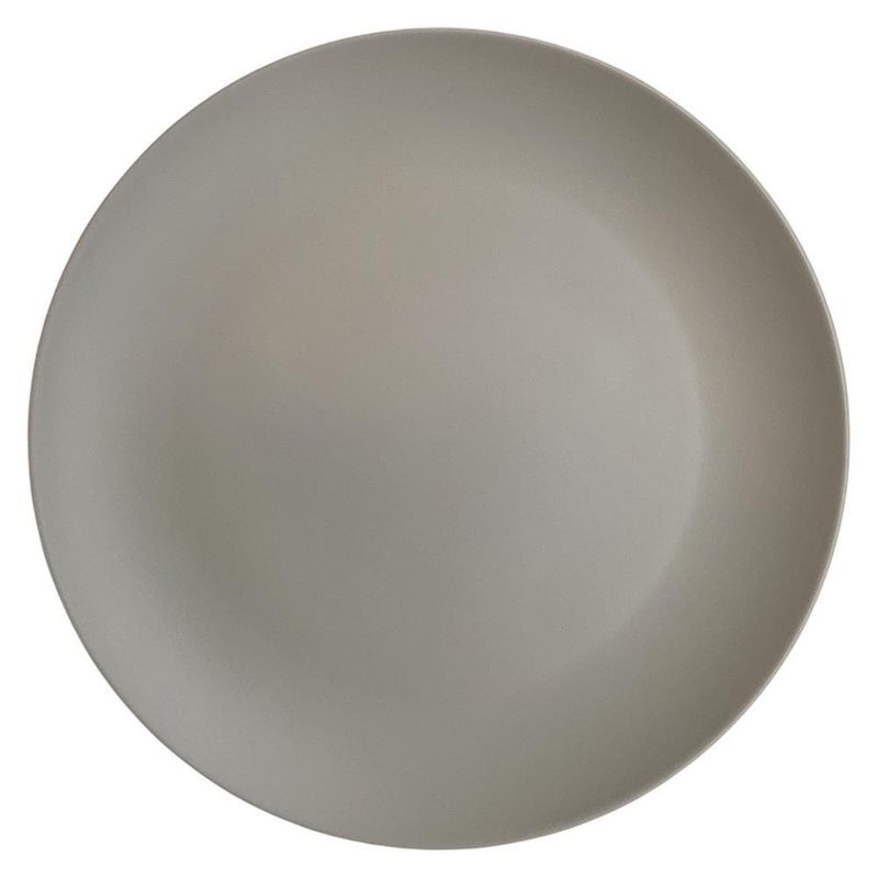 Plato para Cena de Melamina Gris 10.2 Plg