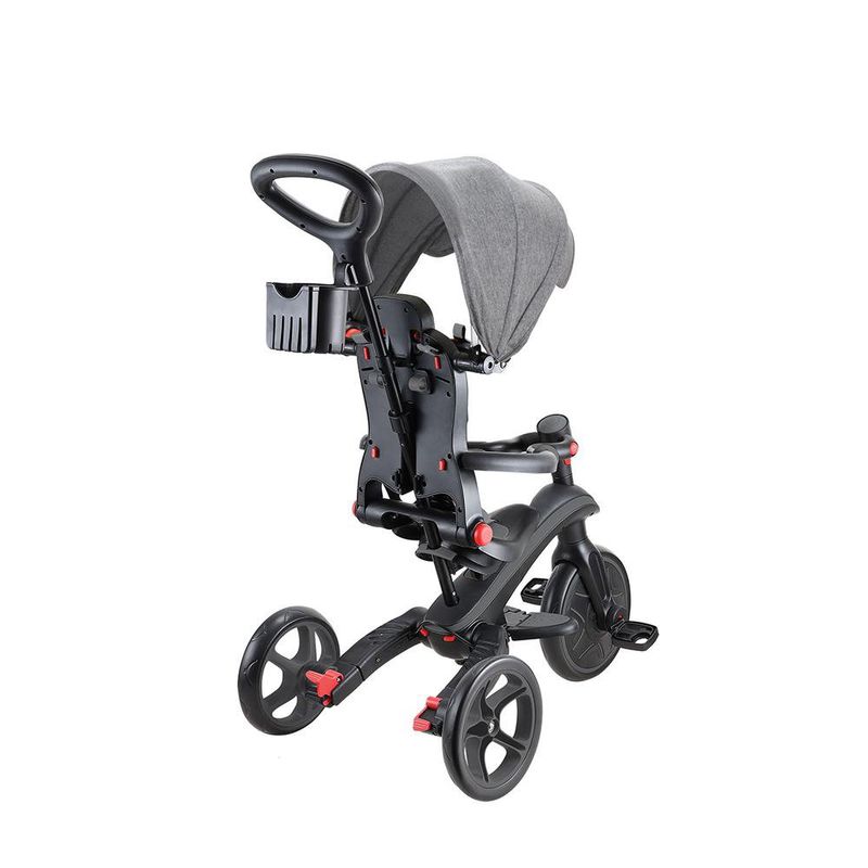 Triciclo Explorador Plegable 4 en 1 Gris
