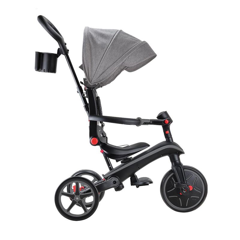 Triciclo Explorador Plegable 4 en 1 Gris