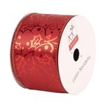 Listón Navideño Rojo Largo