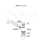 Sifón para Lavaplatos Tipo Botella 1 1/2 Plg de Plástico sin Contra