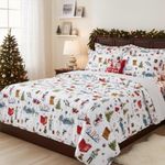 Edredón con Diseño de Envoltorio Navideño Tamaño Imperial