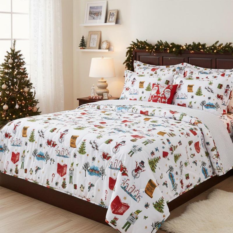 Edredón con Diseño de Envoltorio Navideño Tamaño Imperial