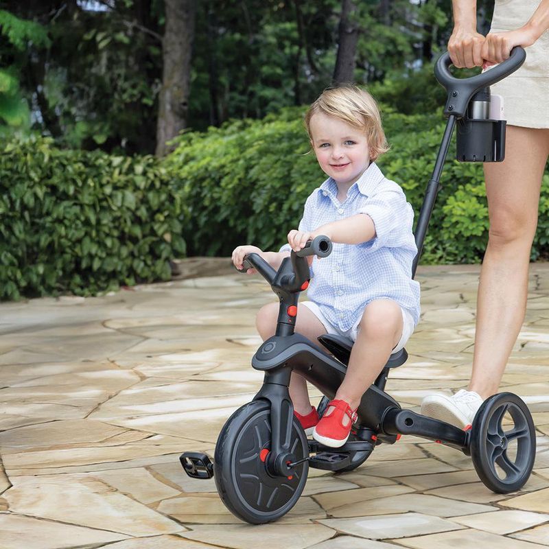 Triciclo Explorador Plegable 4 en 1 Gris