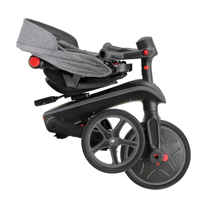 Triciclo Explorador Plegable 4 en 1 Gris