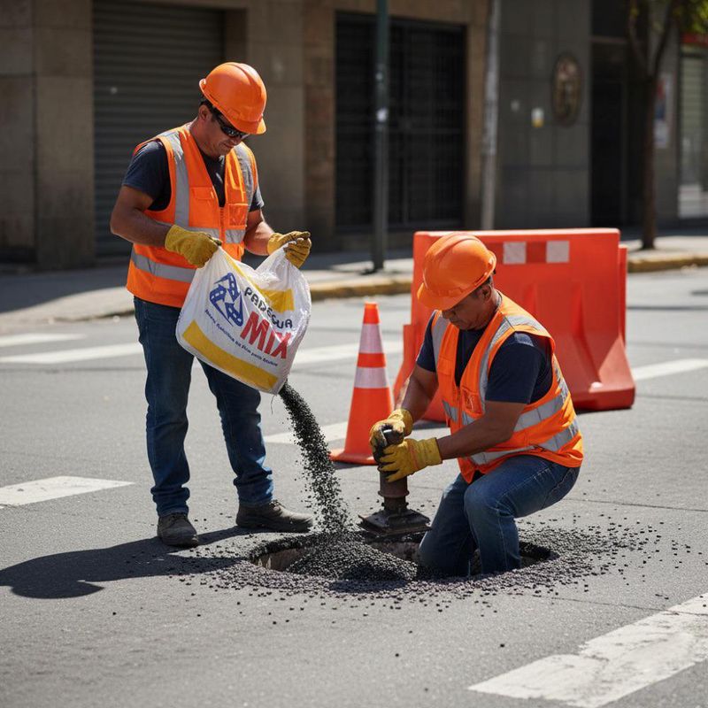 Mezcla Asfáltica en Frío para Bacheo 25 Kg