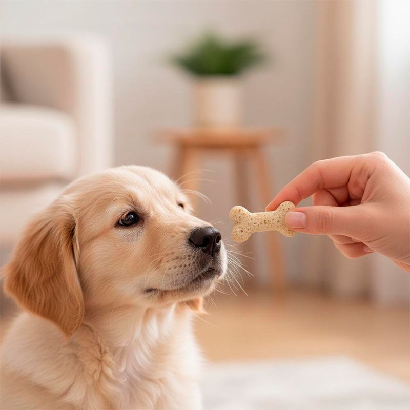 Galletas Mini para Perro Cachorro Todas las Razas con Calcio y Manzanilla 100 Grs