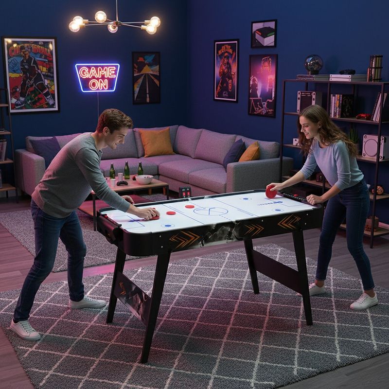 Mesa de Hockey de Aire Eléctrica con Marcador Digital
