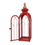 Farol Decorativo Navideño con Cúpula Dorada 78 Cm