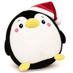 Cojín Decorativo Navideño Pingüino Feliz